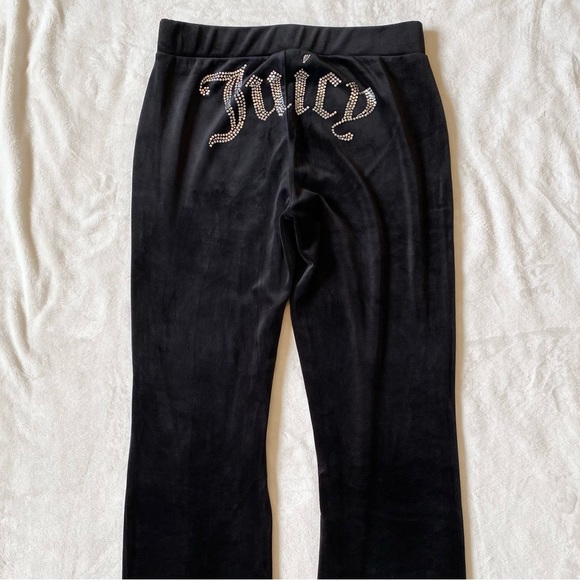 SOLD Juicy Couture OG Bling Velour Track Pants Medium - Picture 8 of 12